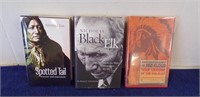 3 BOOKS-NICHOLAS BLACK ELK, SPOTTED TAIL....