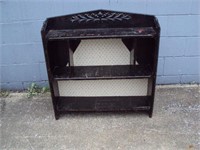 Black Painted Hutch or Bookcase 31" x 35"