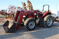 CASE IH 110A 4WD TRACTOR & LOADER -  5317   HOURS