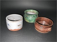 3 PIECES POTTERY