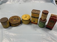 (7) EARLY ADVERTISING TINS / INSECT RELATED