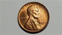 1940 D Lincoln Cent Wheat Penny Uncirculated Red