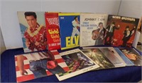 (12) 33 1/3 RPM RECORDS, INCL ELVIS, JOHNNY CASH..