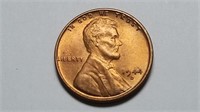 1944 D Lincoln Cent Wheat Penny Uncirculated Red