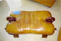 Rustic Saddle Seat Ottoman