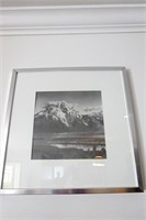 Black & White Mountainscape Photography, Framed