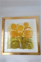 Gold Framed Floral Original Art