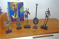 5-Piece Jazz Ensemble Metal Sculptures