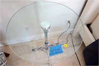 Glass End Table With Tripod Legs