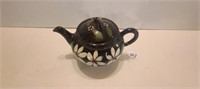 Cute Black Painted Teapot Royal Canadian