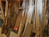 lumber left wall of barn plywood drywall trim misc