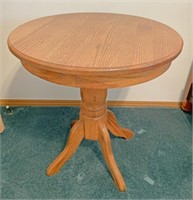 Small round oak table