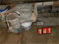tile and contents under work bench