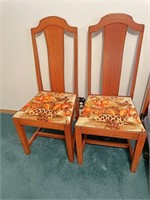 2 - splat back chairs
