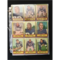 Near Set 1963 Topps Football 165 Of 170 Cards