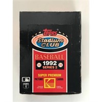 1992 Stadium Club Baseball Full Wax Box