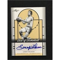 2013 Leaf Lenny Wilkens Auto Card