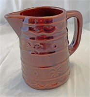 USA brown ware 4 inch pitcher