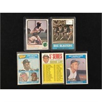 5 Vintage Roberto Clemente Cards