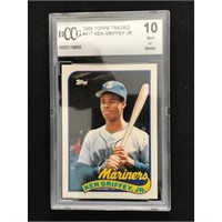 1989 Topps Traded Ken Griffey Jr. Rc Bccg 10