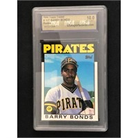 1986 Topps Traded Barry Bonds Rc Gem 10