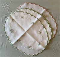 Embroidered placemats