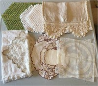 Table runner and other various doilies