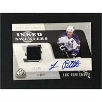 2007 Ud Luc Robitaille Auto Jersey 21/25