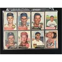 16 1953-56 Baseball Cards Estate Fresh