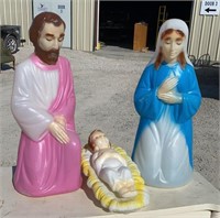 Empire Mary, Joseph & Baby Jesus Blow Molds