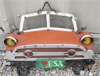 "I Love USA" Metal Yard Art Car Decor