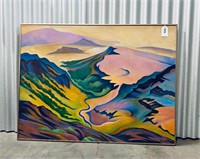 Colorful Mountains & Valley Shuck Painting