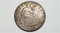 1857 Seated Liberty Half Dollar High Grade