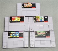 5 Super Nintendo Games