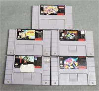 5 Super Nintendo Games (SNES)