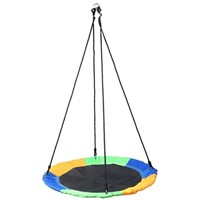 Mutilcolor Web/Saucer Swing Seat with Chains