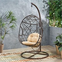Indoor/Outdoor Wicker Hanging Teardrop / Egg Chair