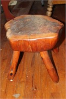 Cedar Wood Foot Stool Rustic