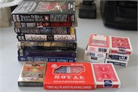 Lot of Audio Books & Playing Cards