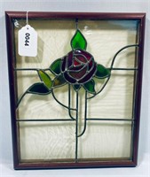 Stained Glass Rose Wall Art