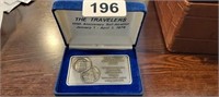 THE TRAVELERS SALEBRATION  1500 GRAINS .999 SILVER