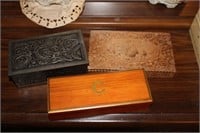Lot of 4 Dresser/Jewelry Boxes