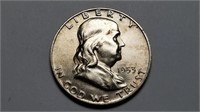 1953 D Franklin Half Dollar Uncirculated