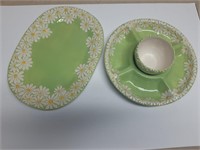 2pc  Abbot China Snack Party Tray Set