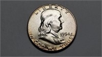 1954 Franklin Half Dollar Uncirculated