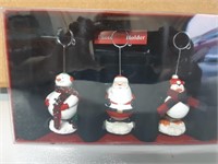 St. Nicholas Square Christmas Card Holders NIB