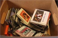Box of CD's and Cassettes & 8 Track