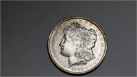 1885 O Morgan Silver Dollar Toned