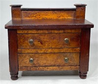 Early Birdseye Maple Miniature Chest