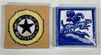 French & USA Decorated Tiles